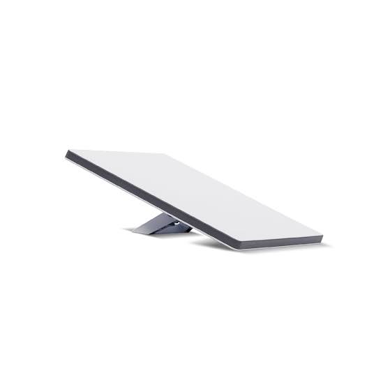 Starlink Mini Kit dish on its kickstand
